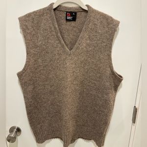 Vintage wool sweater vest, size XL